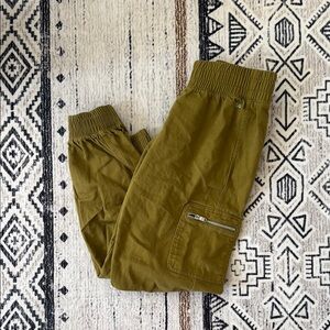 Olive Green Cargo Joggers